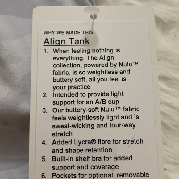 NWT WHITE CAMO ALIGN TANK - Picture 4 of 6